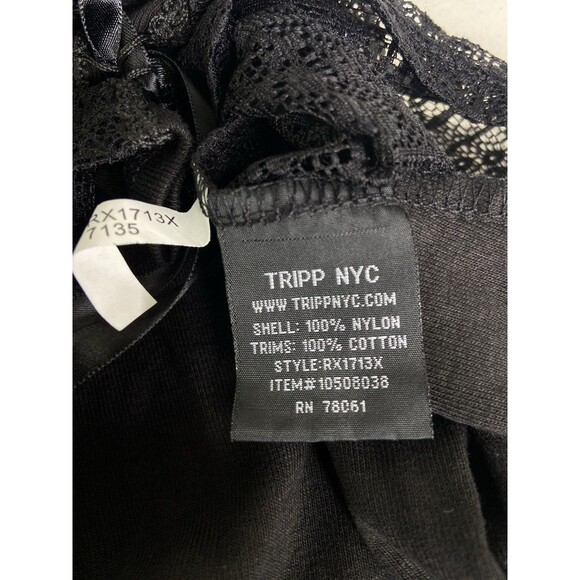 Tripp NYC Black Lace Up Corset Style Zip Hoodie Womens Plus Size 1 1X Goth Emo - Picture 8 of 13